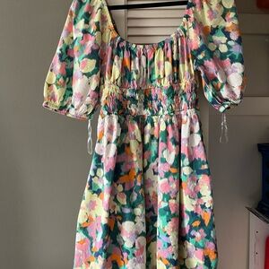 GAP Multicolor Abstract Dress